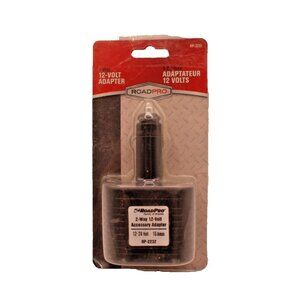 12-Volt 2 Way Accessory Adapter RP-2232 NEW RoadPro Brand RP 2232